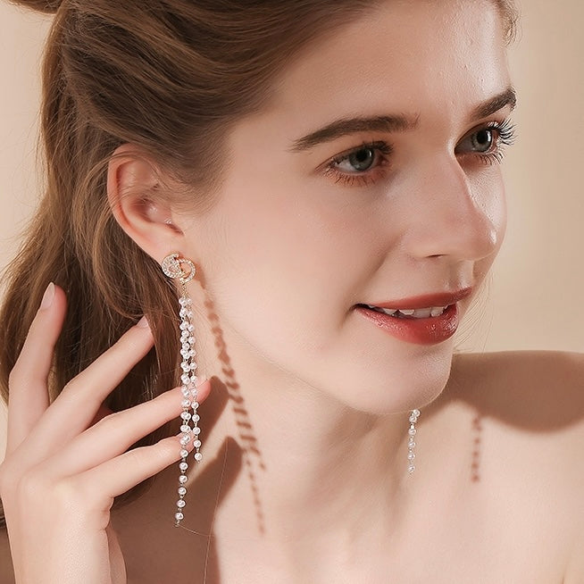 Pearl Tassel Earrings