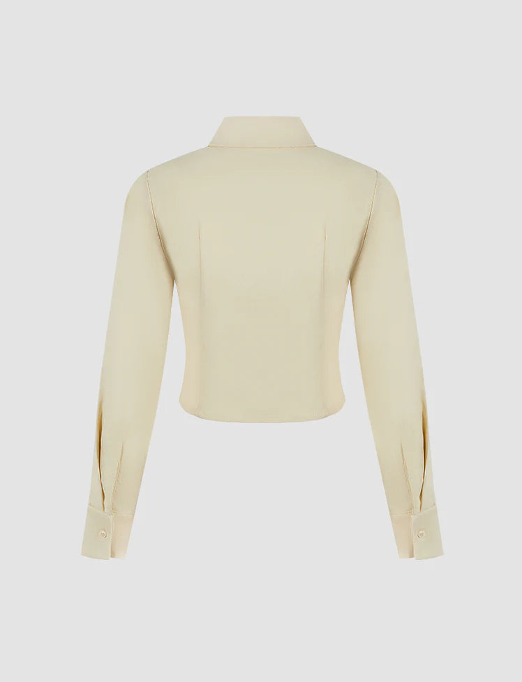 Collar Pocket Slim Fit Top