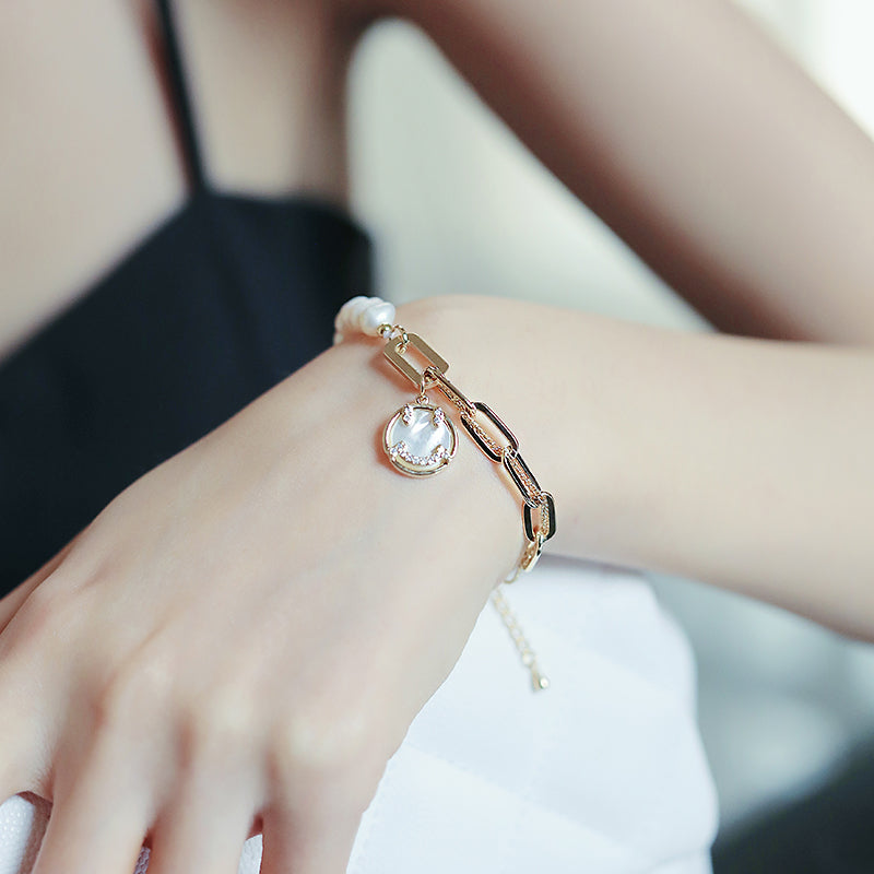 Pearl Titanium Bracelet