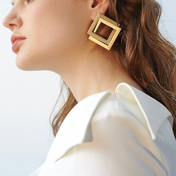 Square Trendy Earrings