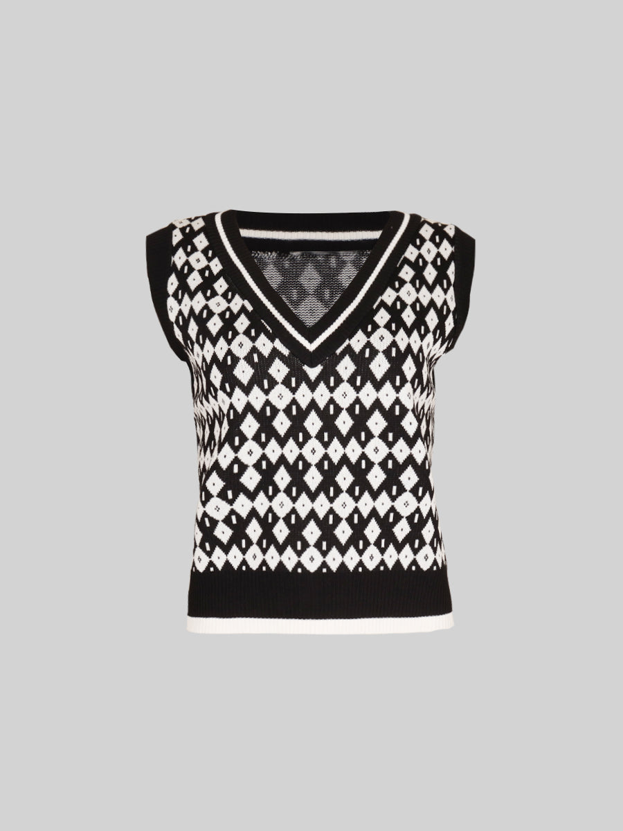 Loose Sleeveless Sweater