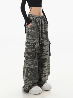 Camouflage Loose Cargo Casual Pants