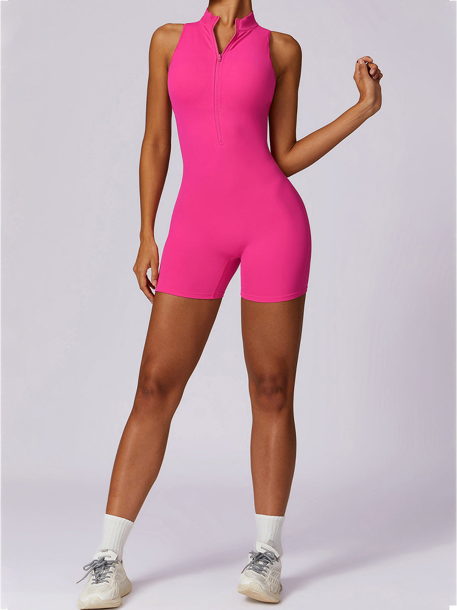 Plain Backless Straps Unitards Skin-Friendly Sleeveless Romper