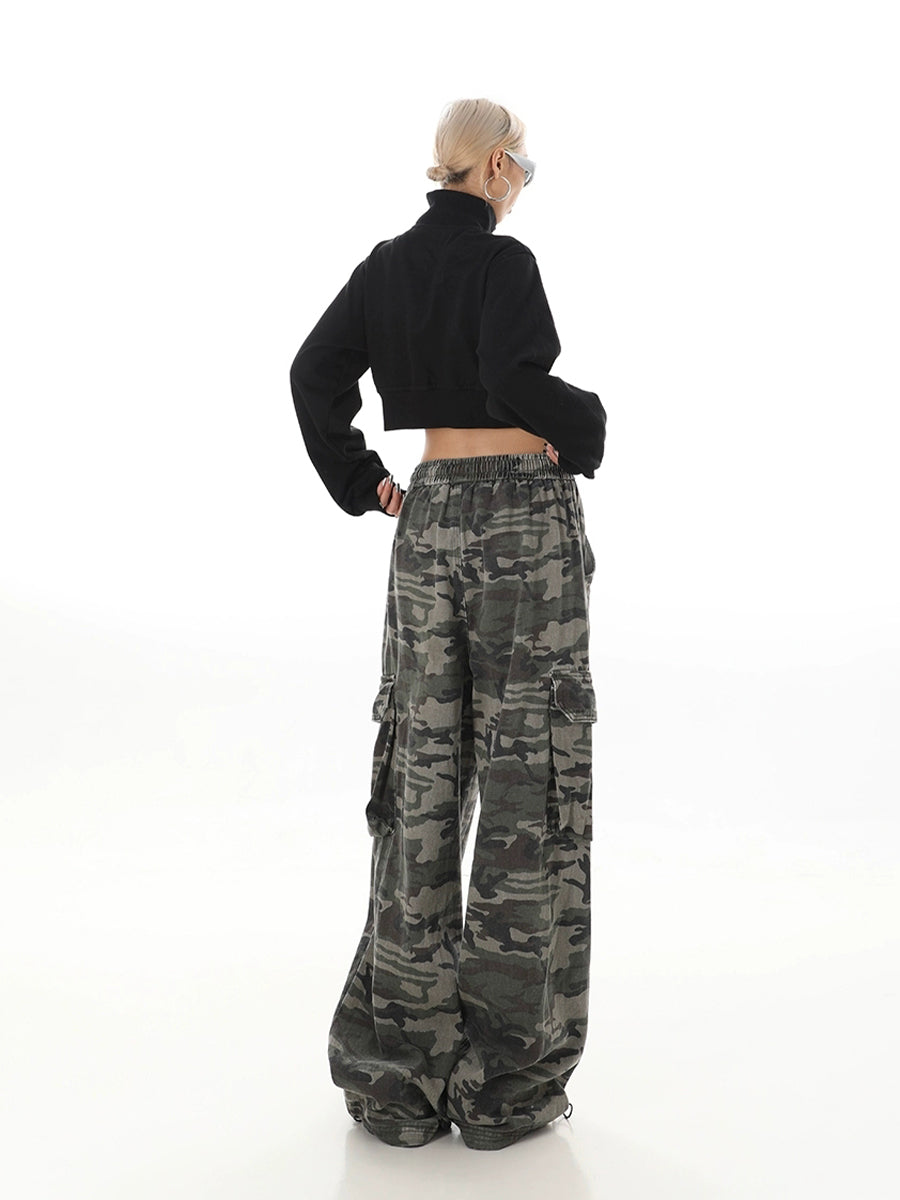 Camouflage Loose Cargo Casual Pants
