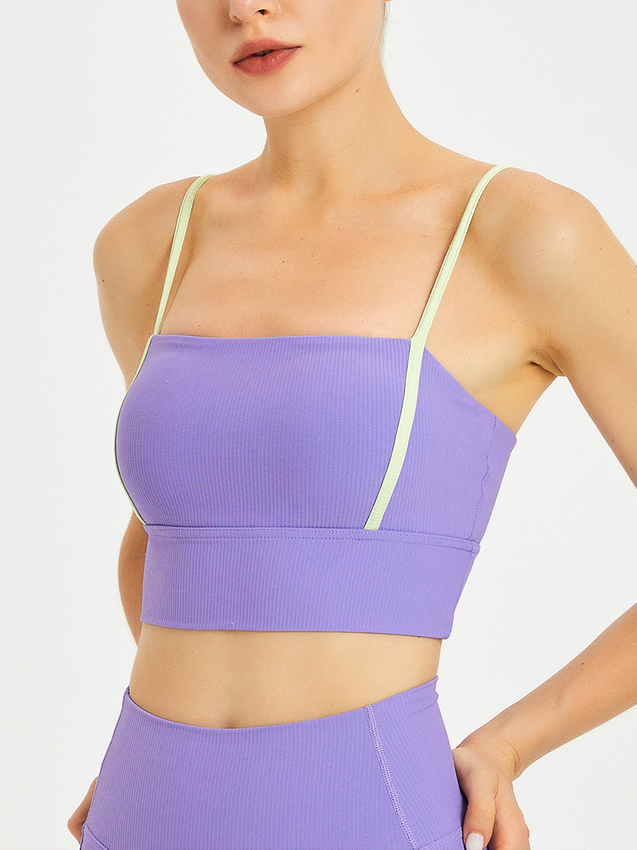 2pcs Sports Cami Slim Fit Shorts Yoga Sports Set Workout Set Women Gym Wear