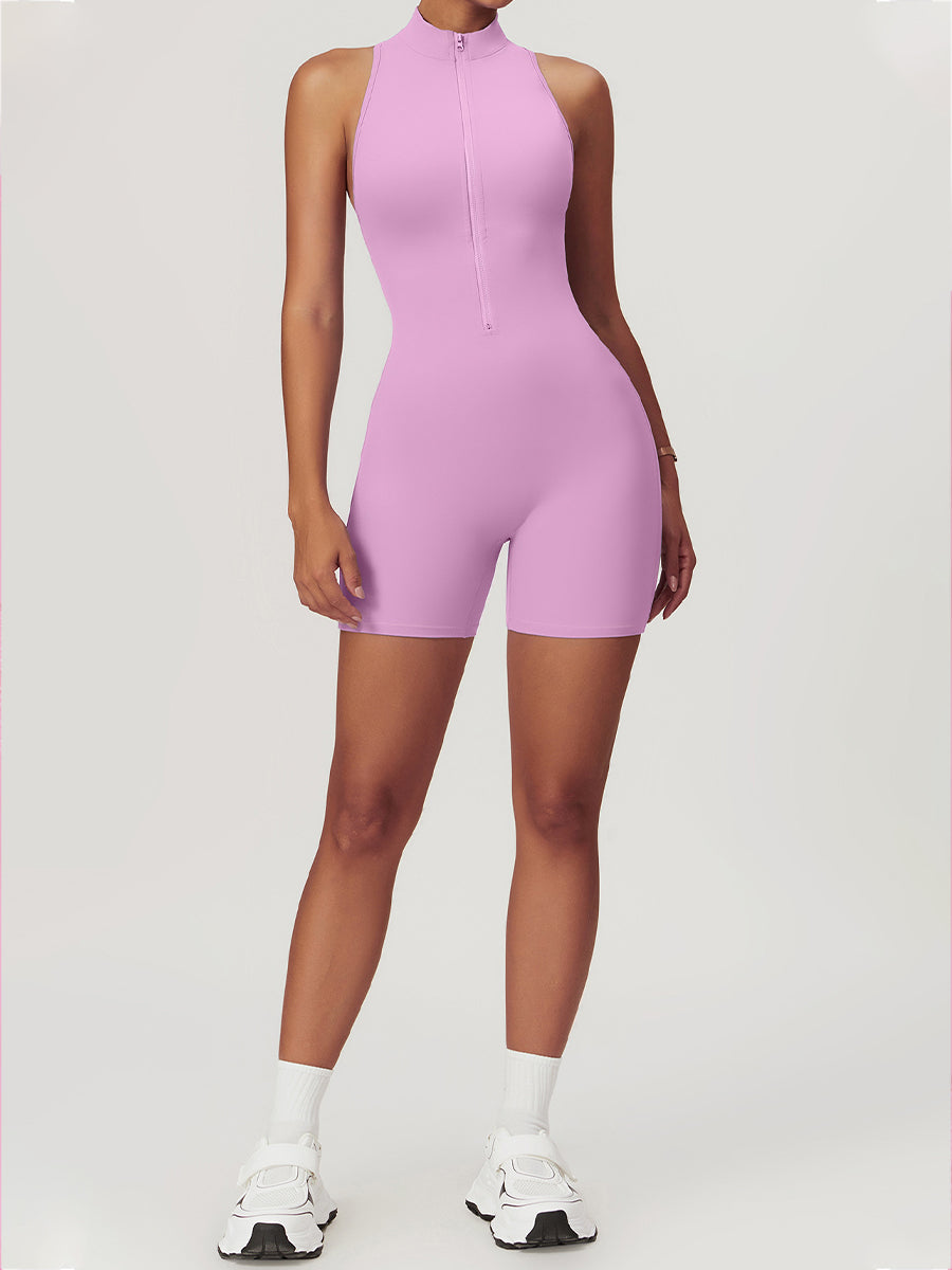 Plain Backless Straps Unitards Skin-Friendly Sleeveless Romper
