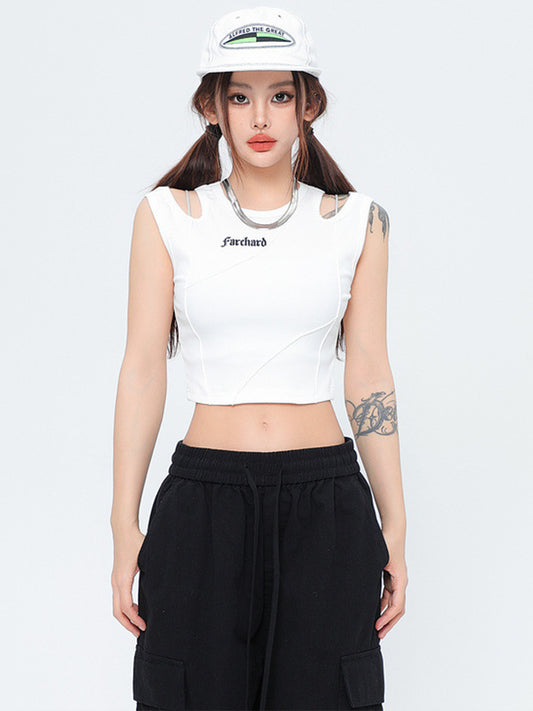 Irregular Strapless Solid Color Top