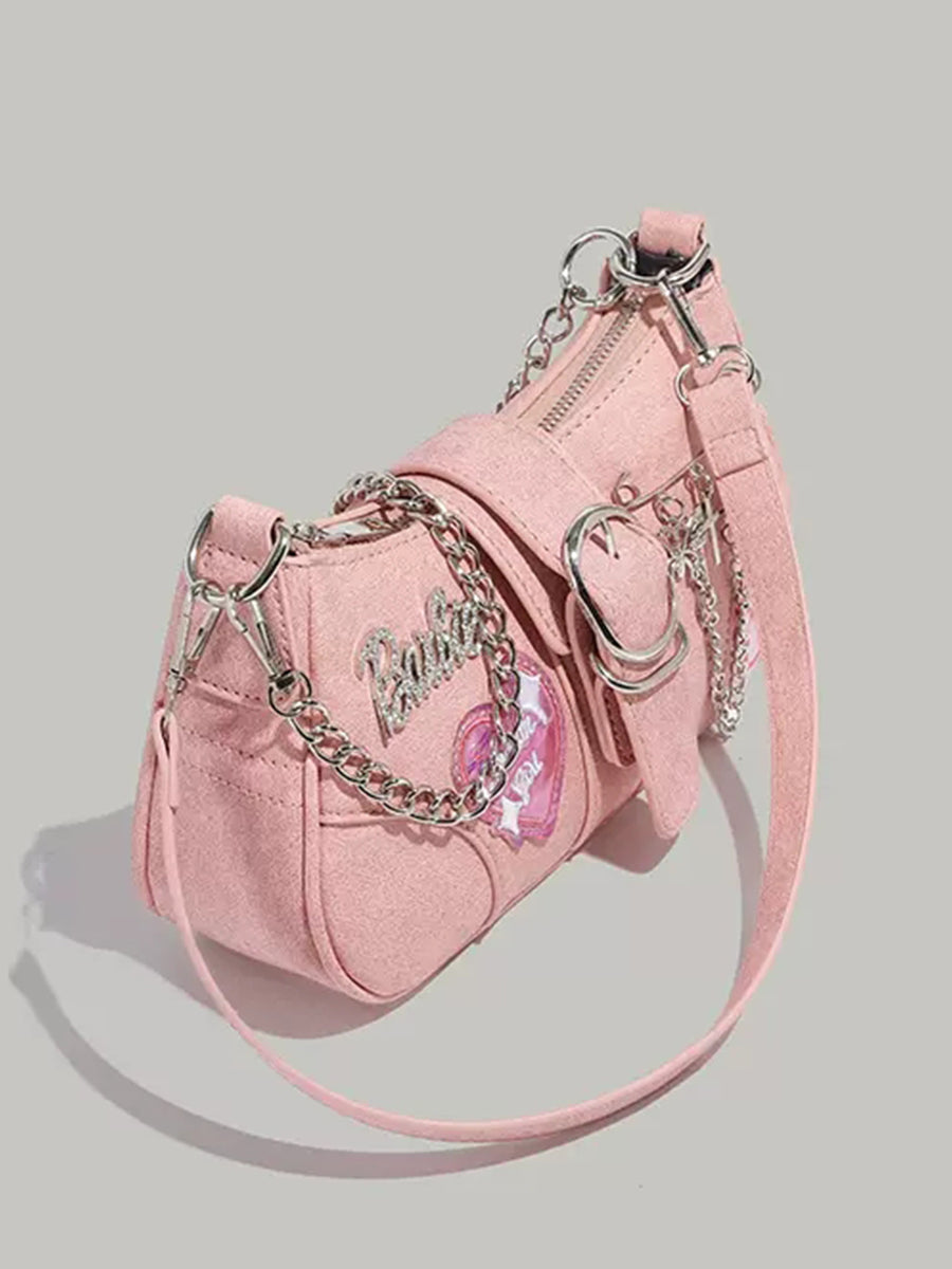 Barbie Pink Butterfly Chain Bag