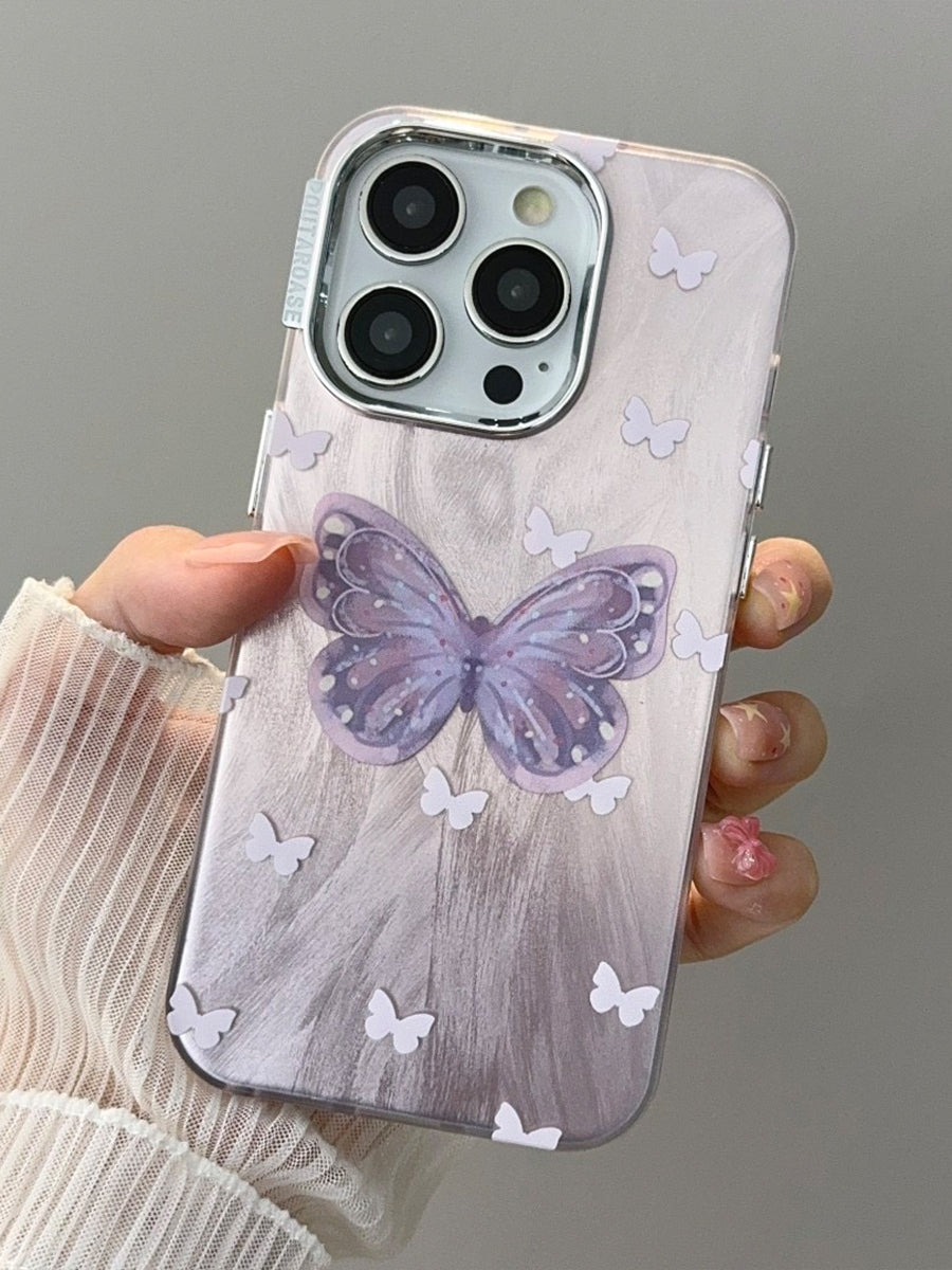 Pink and Purple Gradient Butterfly Phone Case