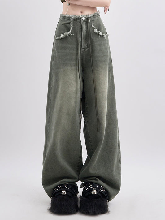 Vintage Grey Loose Jeans