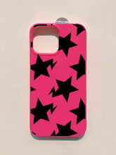 Black and Pink Stars Case for iPhone