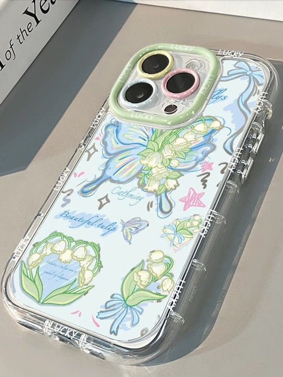 Skeleton Butterfly Mirror Phone Case