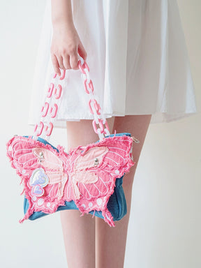 Butterfly Shape Denim Bag