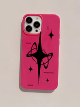 Pink and Black Stars Case for iPhone