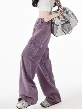 Light Purple Pockets Denim Jeans