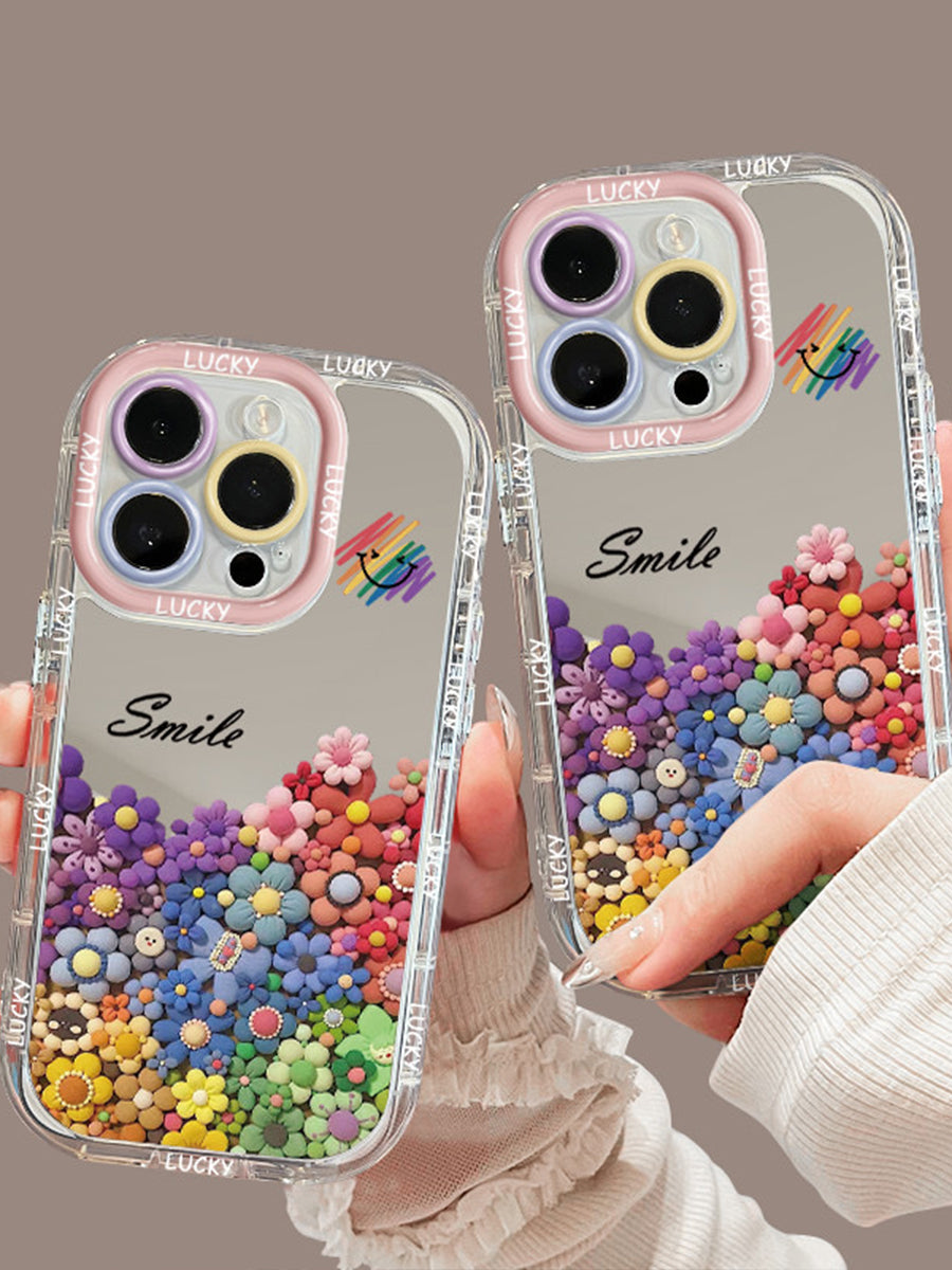 Colorful Mirror Clay Soft Case Phone Case