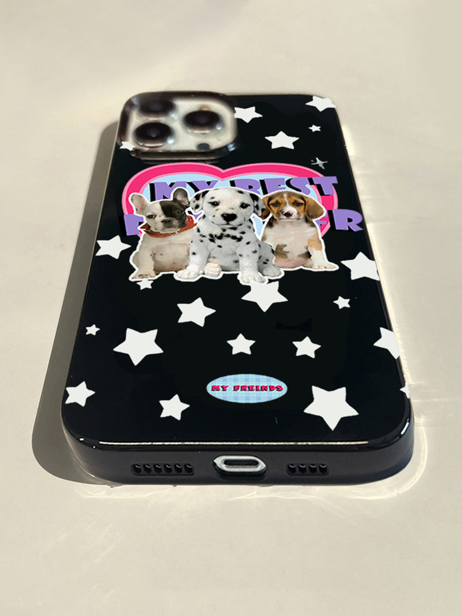 Black Puppy Phone Case for iPhone