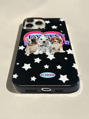 Black Puppy Phone Case for iPhone