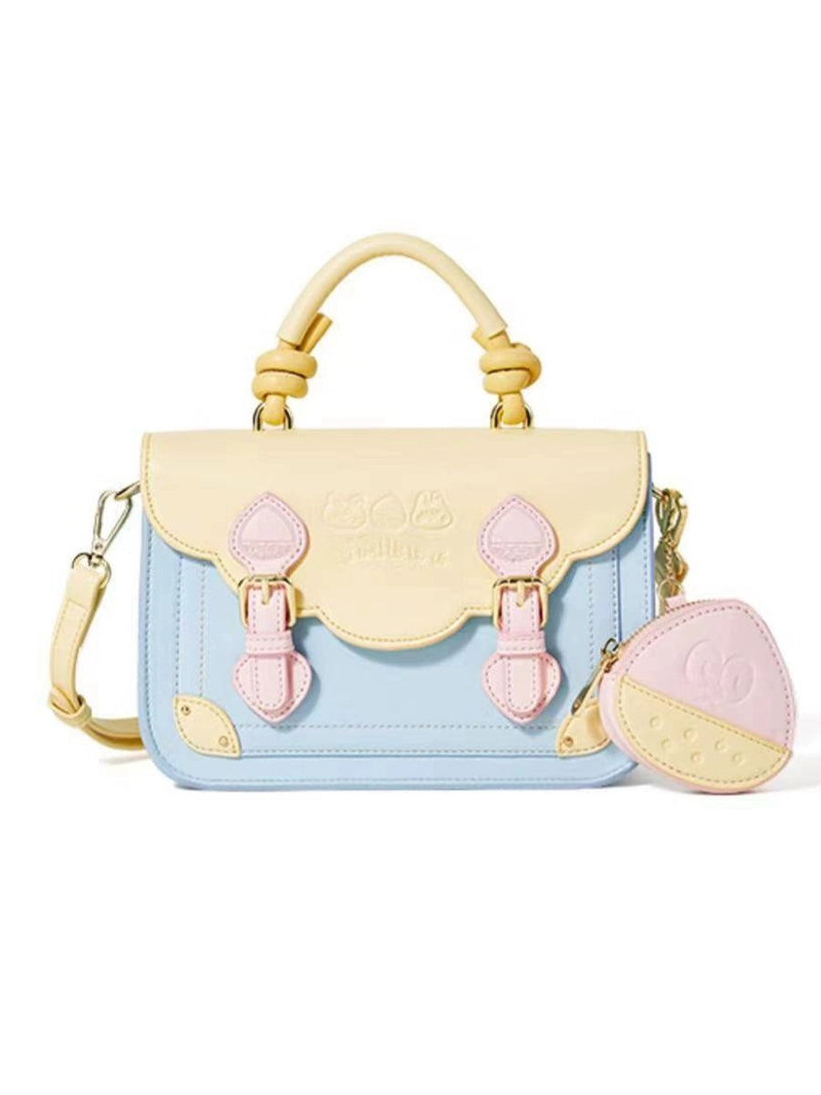 Candy Color Cute Cartoon Bag with Pouch
