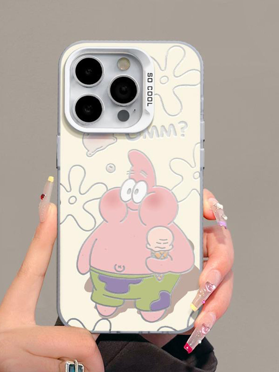 Cute Two-color Cartoon Couple Phone case
