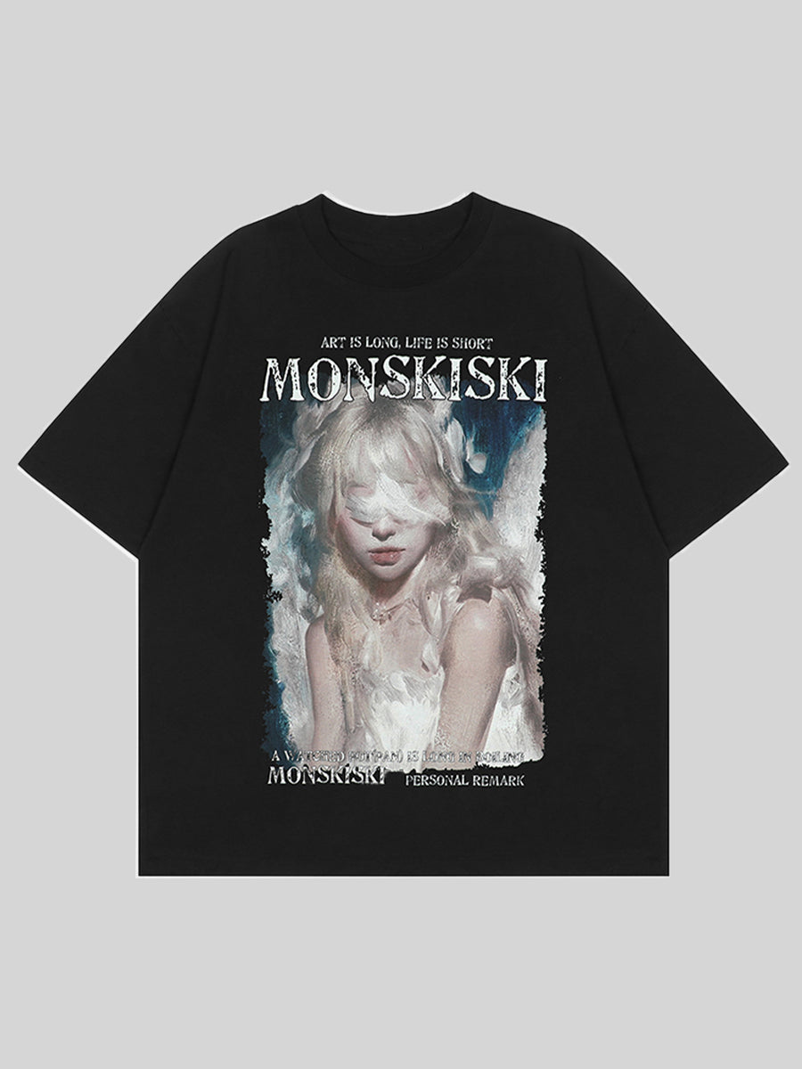 Lovely Angel Oversize Short Sleeve Top