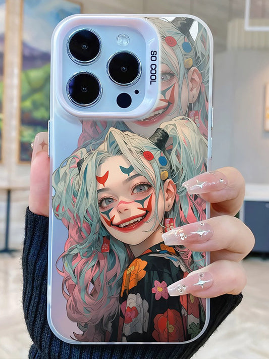 Cute Cartoon Girl Soft Case Drop-proof Phone Case