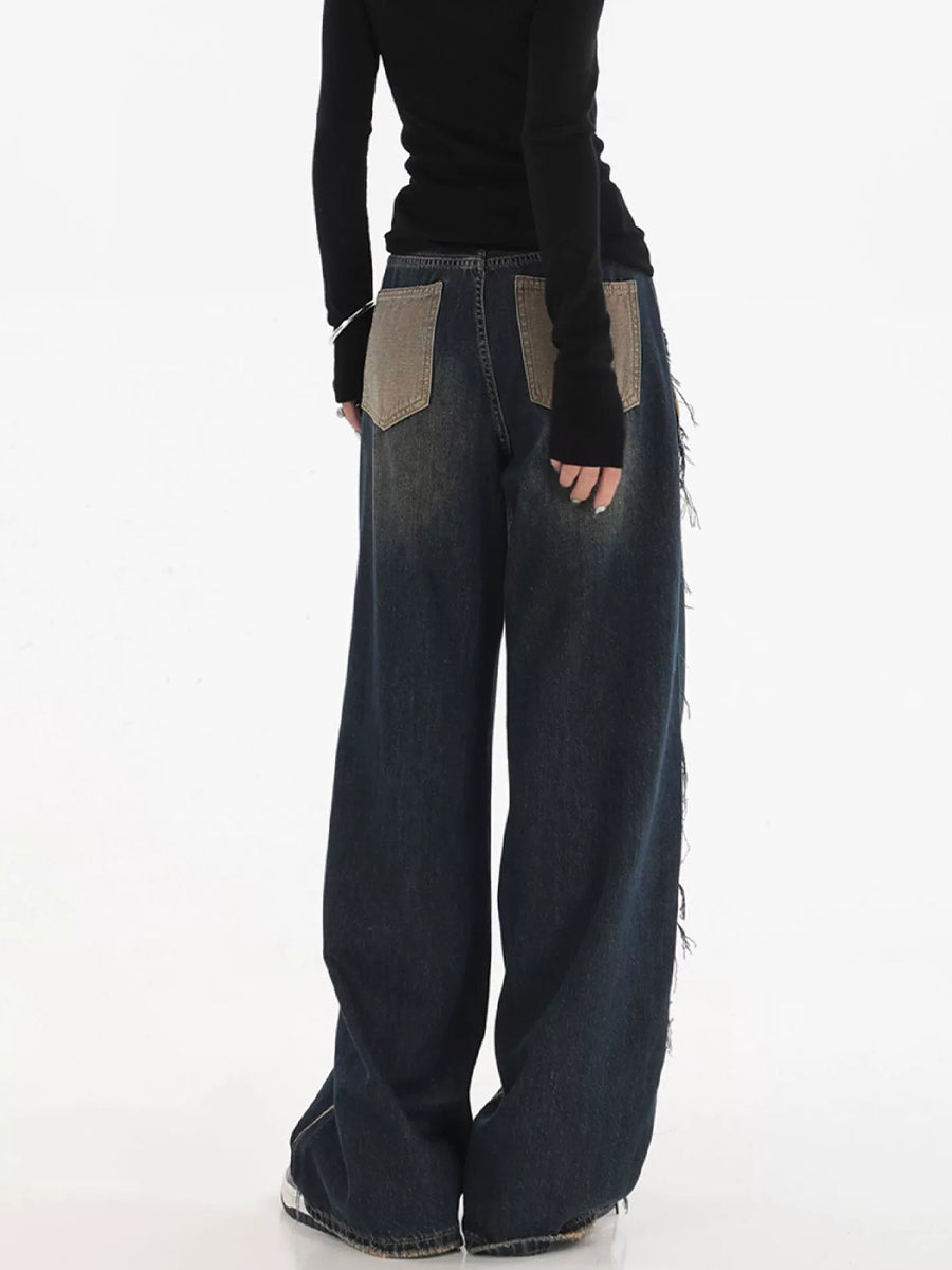 Vintage Straight Leg Jeans Cargo Pants