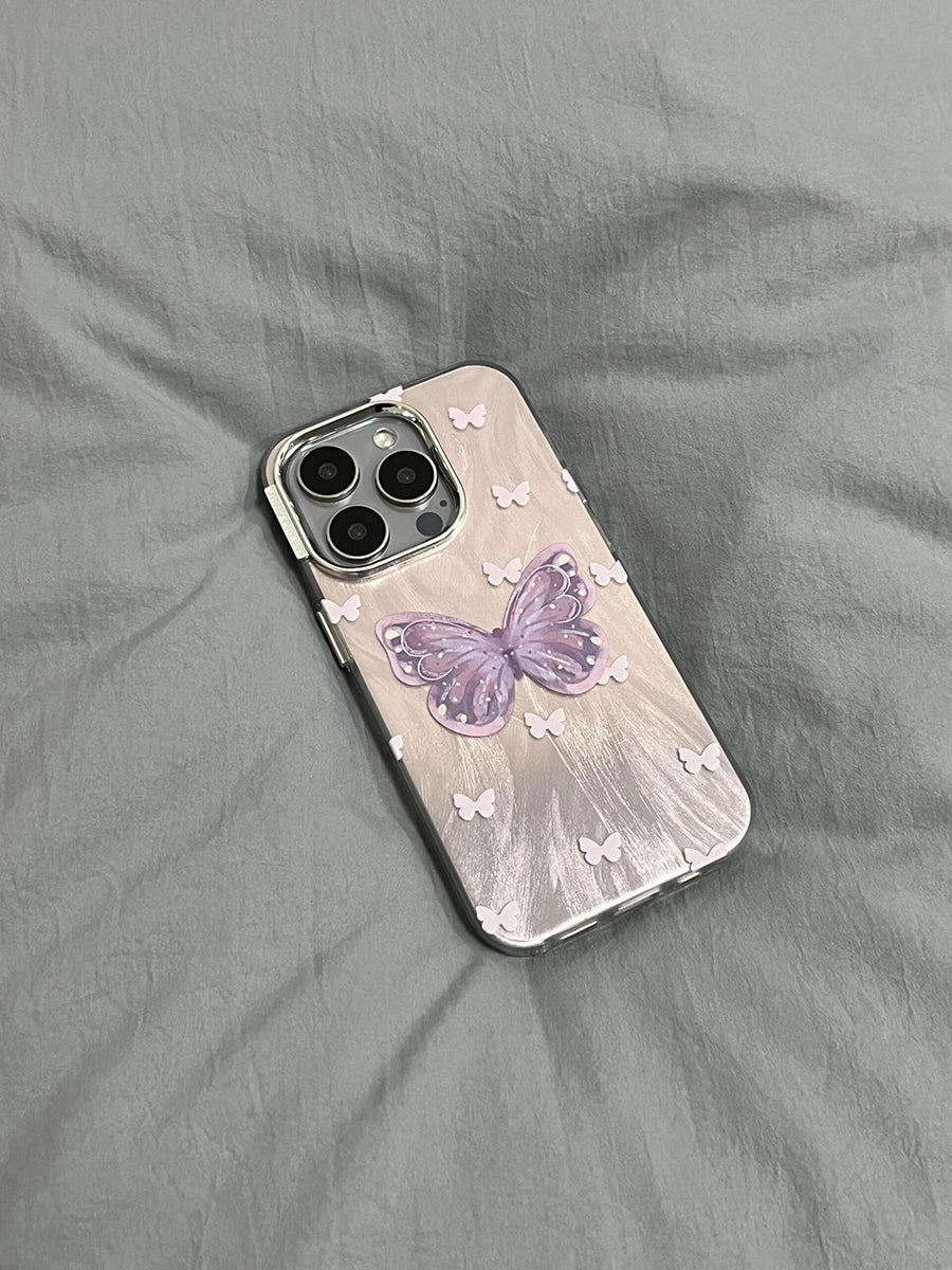 Pink and Purple Gradient Butterfly Phone Case