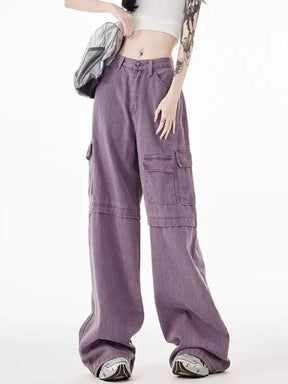 Light Purple Pockets Denim Jeans