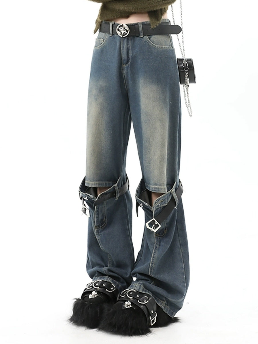 Denim Hybrid Flare Blue Jeans