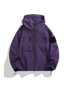 Outdoor Sports Casual Hooded Functional Multi-Pocket Windproof Waterproof Jacket