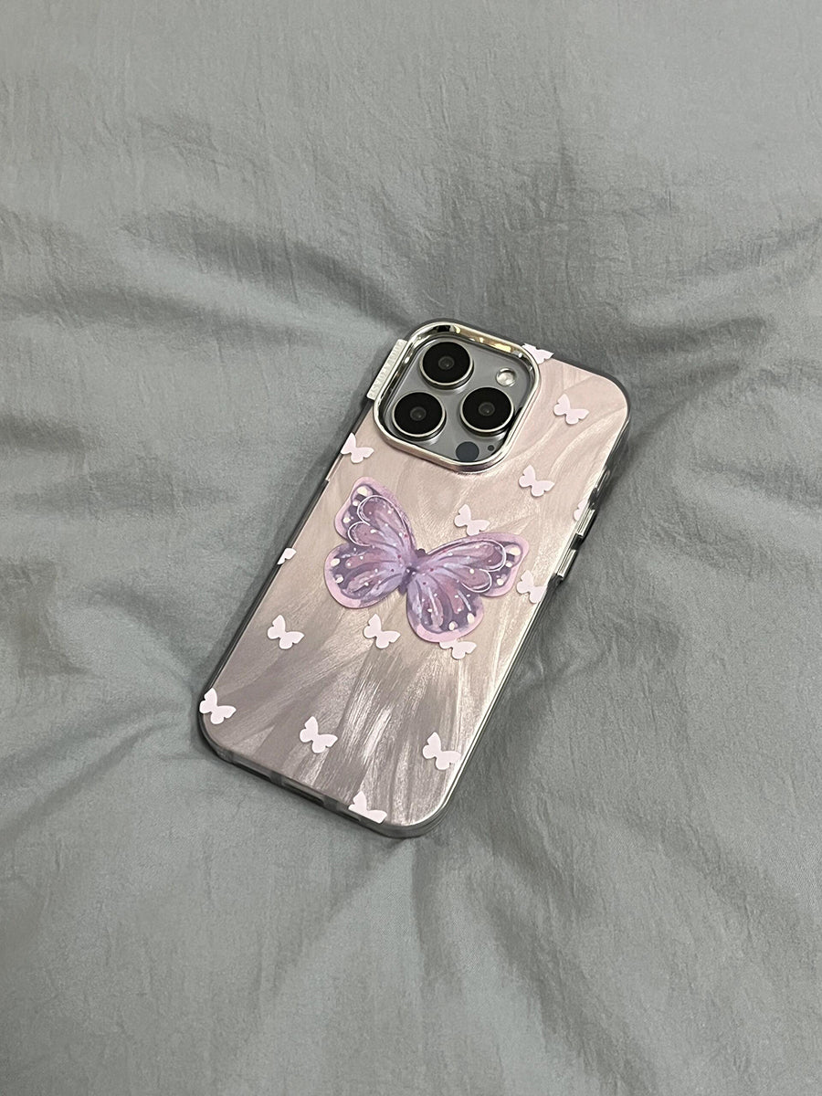 Pink and Purple Gradient Butterfly Phone Case