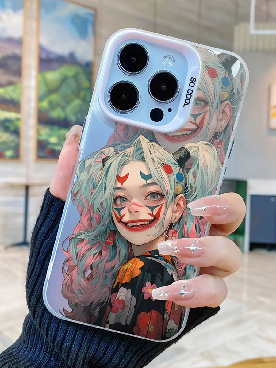 Cute Cartoon Girl Soft Case Drop-proof Phone Case