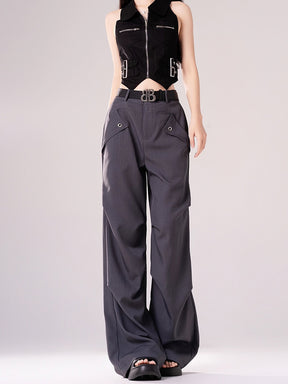 Casual Long Loose Cargo Suit Pants