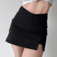 Solid Color Slim Irregular Skirt