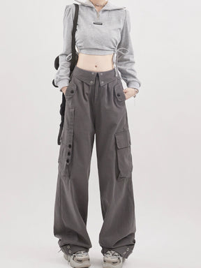 Gray Relaxed Casual Pants