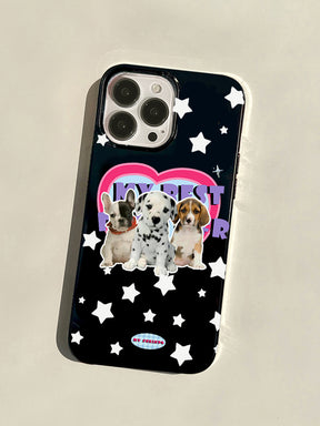 Black Puppy Phone Case for iPhone