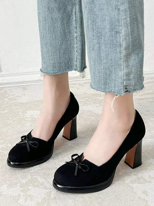 Chunky Heeled Ankle Strap Mary Jane Pumps Shoes