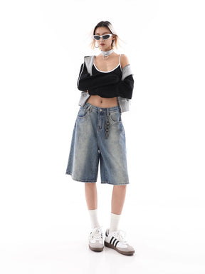 Unisex Vintage Loose Fit Denim Jeans