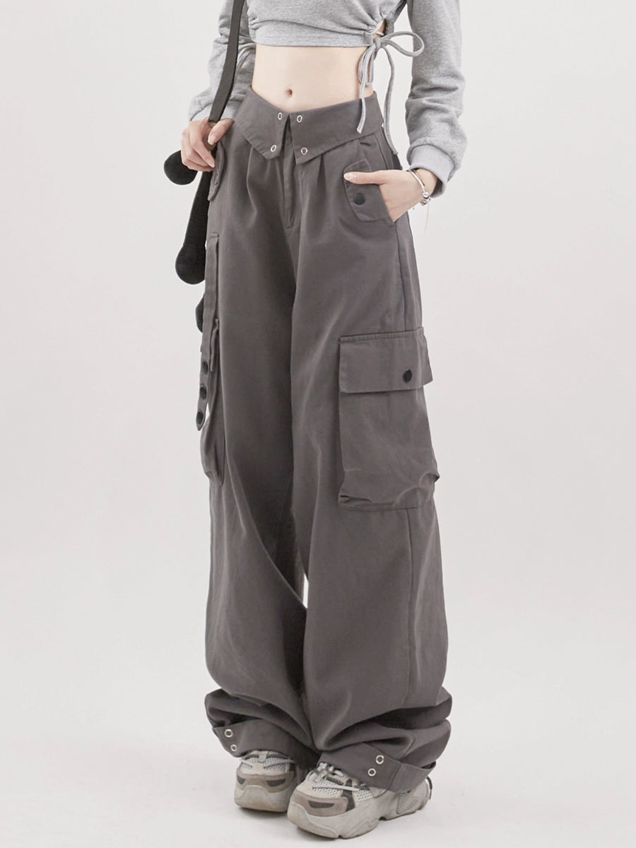 Gray Relaxed Casual Pants
