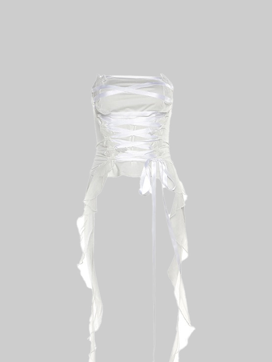 Solid Color Strap Tube Top