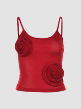 Slim Fit Rose Flower Cami Top