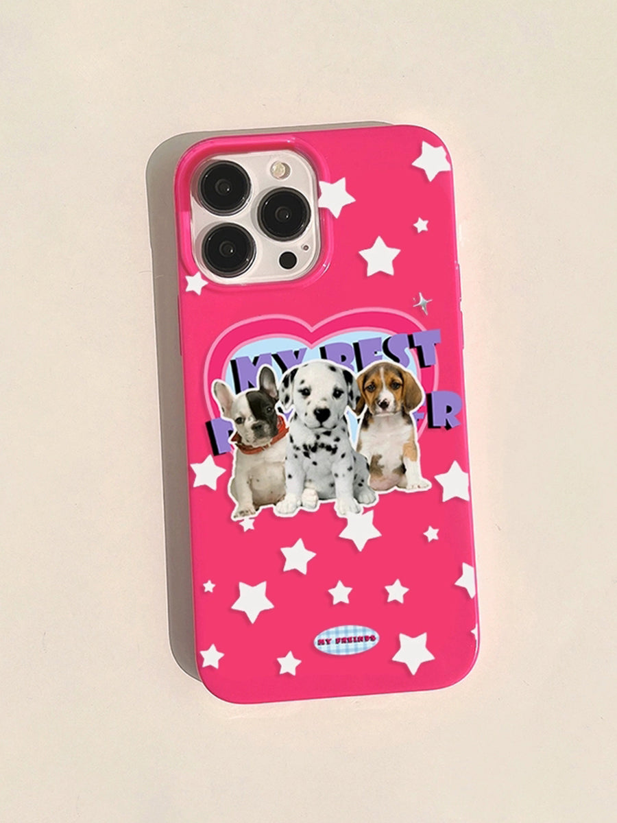 Cute Pink Puppy Case for iPhone