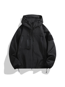 Outdoor Sports Casual Hooded Functional Multi-Pocket Windproof Waterproof Jacket