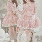 Girls Lolita Princess Dress Kawaii Barbie Long Sleeve Cute Layered Cake Dress