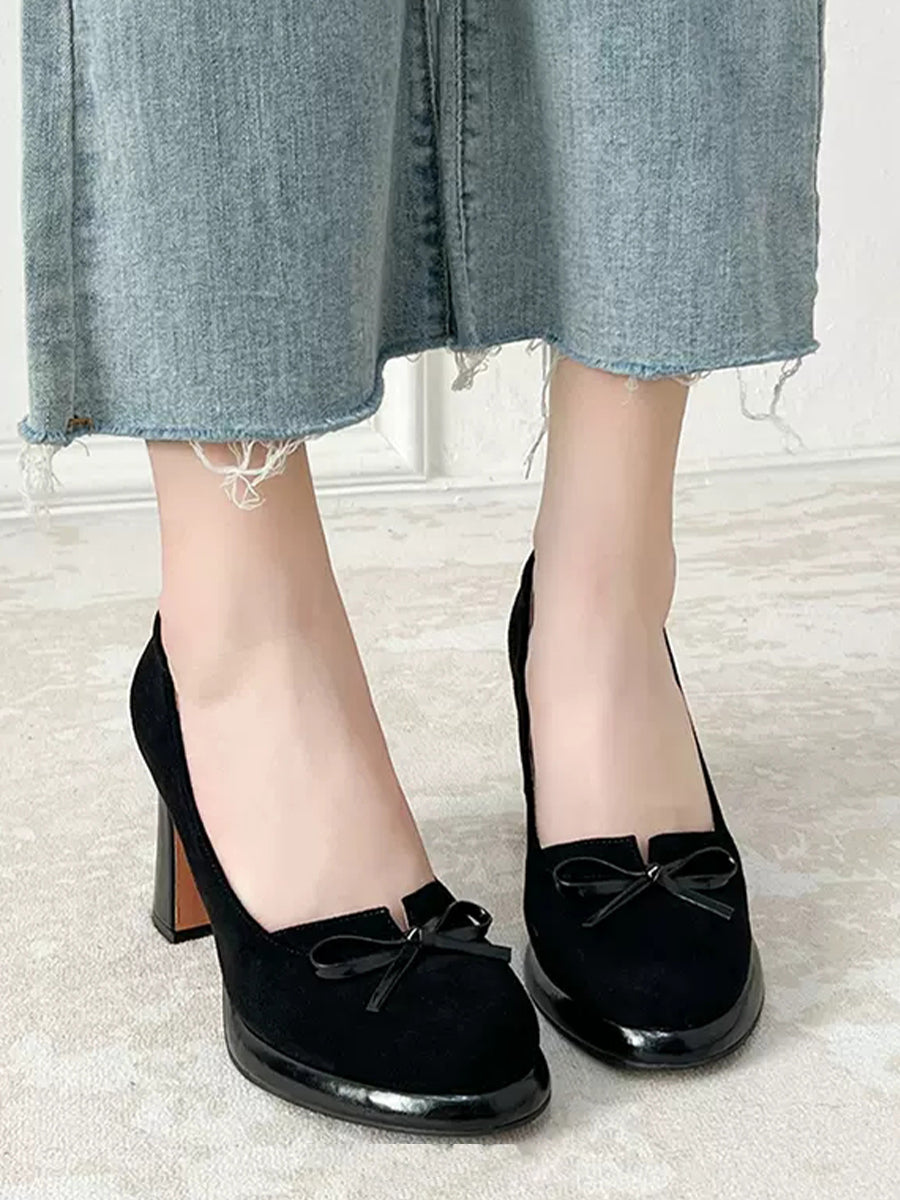 Chunky Heeled Ankle Strap Mary Jane Pumps Shoes