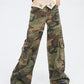 Streetwear Camouflage Cargo Pants Denim Vintage High Waist Jeans