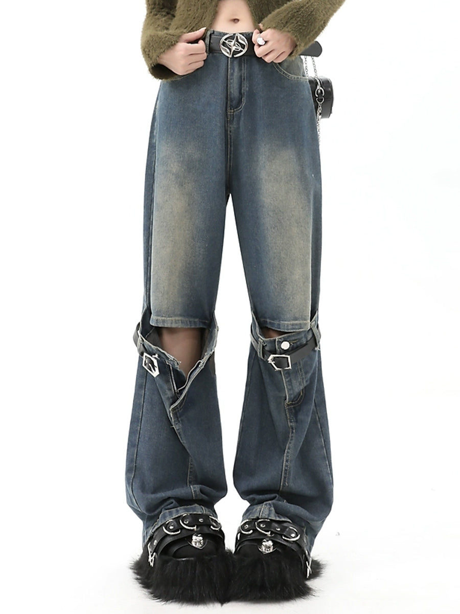 Denim Hybrid Flare Blue Jeans
