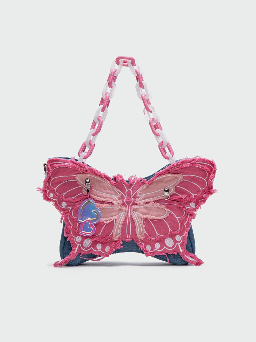Butterfly Shape Denim Bag