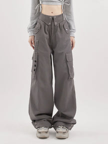 Gray Relaxed Casual Pants